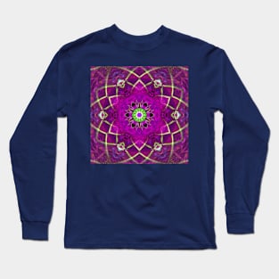 Purple mandala Long Sleeve T-Shirt